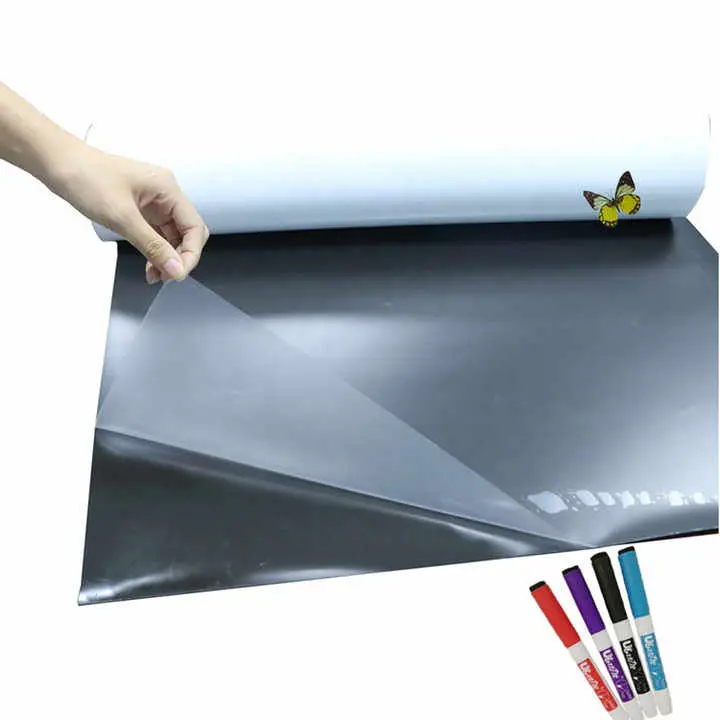 Pp static whiteboard ταινία γραφή λευκά φύλλα roll
